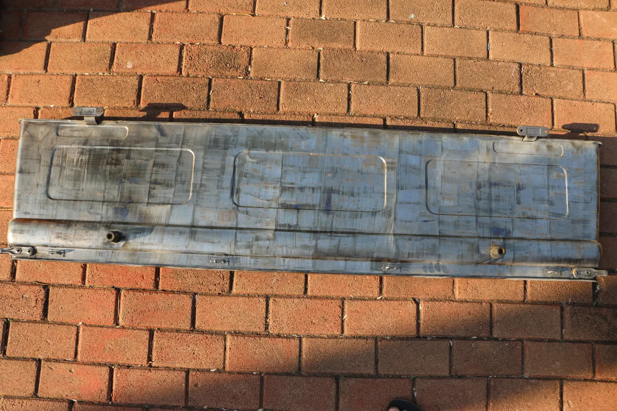 Surface after paint removal, project two