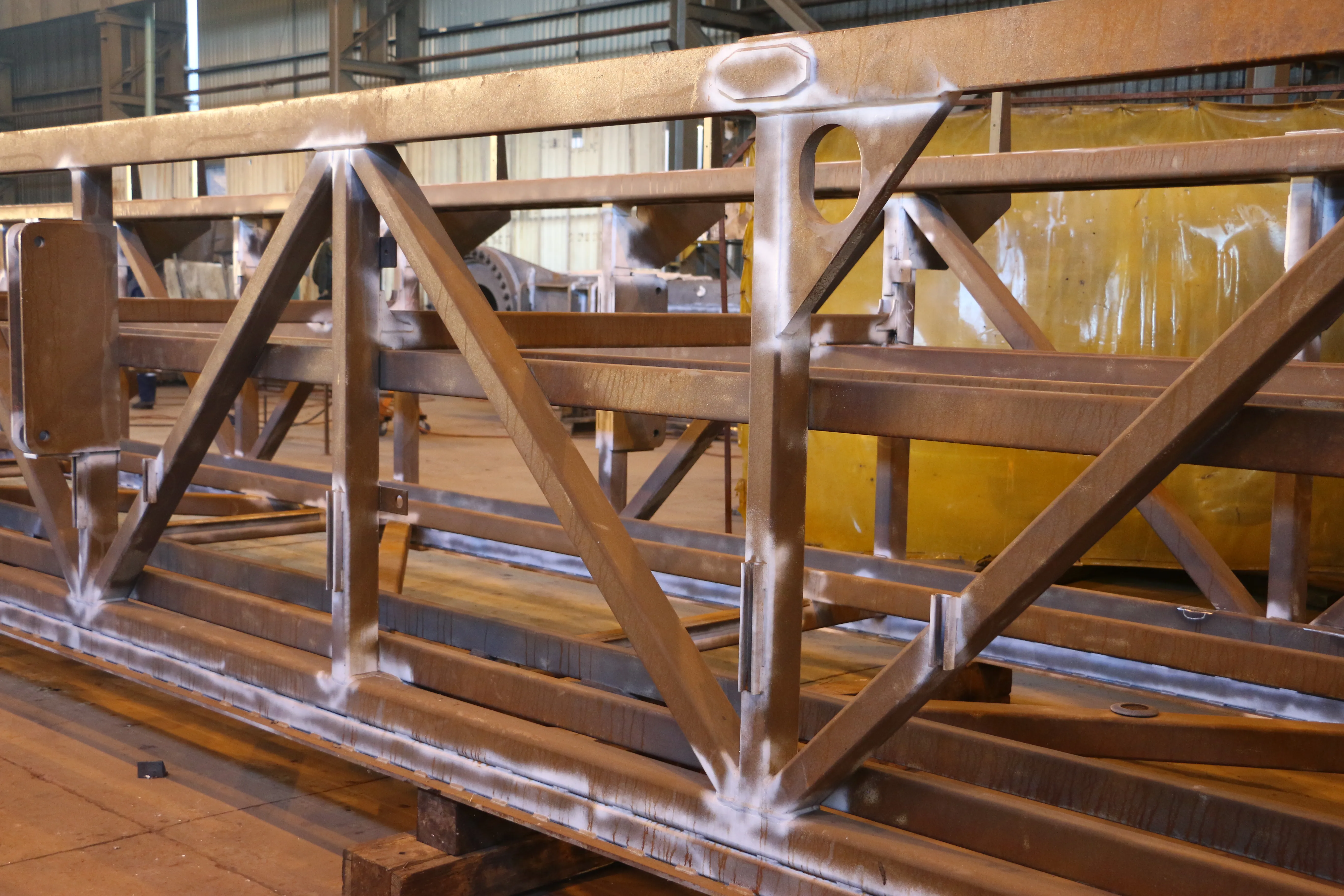 Rust removal project using laser surface restoration